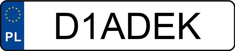 Die Registrierungsnummer D1ADEK hat AUDI A4 Allroad TDI MR`09 E5 B8 A4 Allroad TDI MR`09 E5 B8