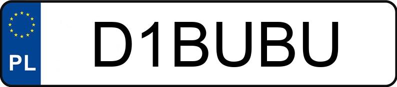 Numer rejestracyjny D1BUBU posiada AUDI TT