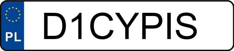 Numer rejestracyjny D1CYPIS posiada LEXUS RC F MR`19 E6 Track Edition