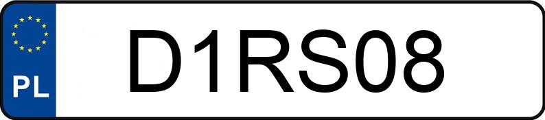 Numer rejestracyjny D1RS08 posiada AUDI RS Q8