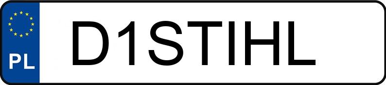 Numer rejestracyjny D1STIHL posiada BMW X7 M50D
