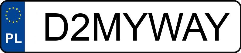 Numer rejestracyjny D2MYWAY posiada JEEP RENEGADE