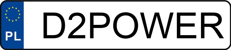 Numer rejestracyjny D2POWER posiada BMW 120D Numer rejestracyjny D2POWER posiada BMW 120D
