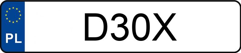 Numer rejestracyjny D30X posiada FORD EXPEDITION Numer rejestracyjny D30X posiada FORD EXPEDITION