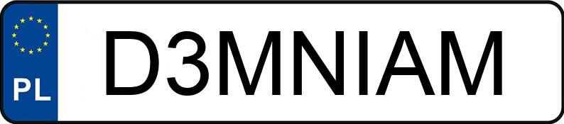 Numer rejestracyjny D3MNIAM posiada AUDI S8 Quattro 4.0 TFSI MR`10 E5 4H Tiptronic