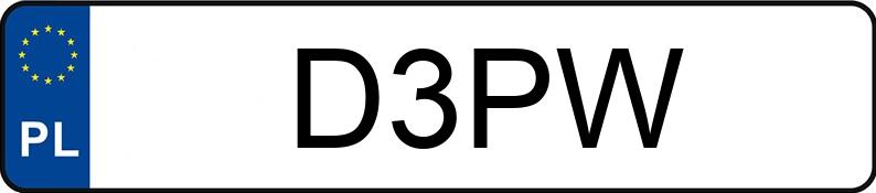 Numer rejestracyjny D3PW posiada MERCEDES-BENZ CLK 500 Kat. MR`02 E3 209 Avantgarde