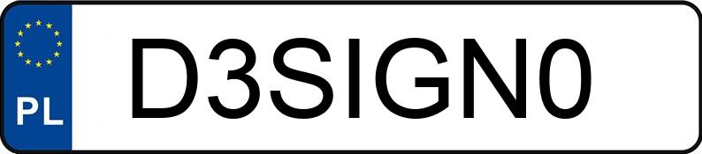 Numer rejestracyjny D3SIGN0 posiada MERCEDES-BENZ CLK 320 Kat. MR`02 E3 209 Elegance
