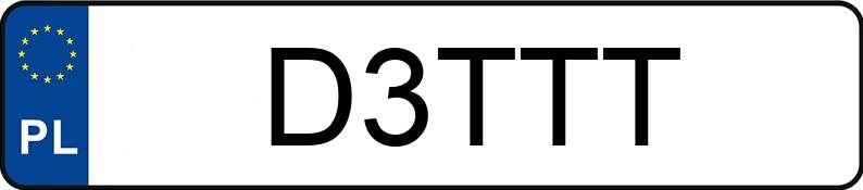 Numer rejestracyjny D3TTT posiada IVECO/KEGGER DAILY/KEGGER IS70CI2BA