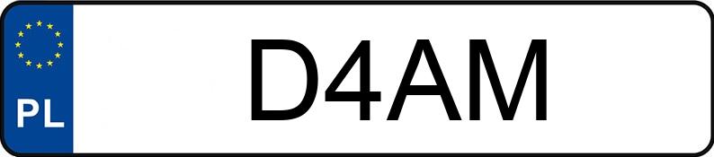 Numer rejestracyjny D4AM posiada CHEVROLET CORVETTE Numer rejestracyjny D4AM posiada CHEVROLET CORVETTE