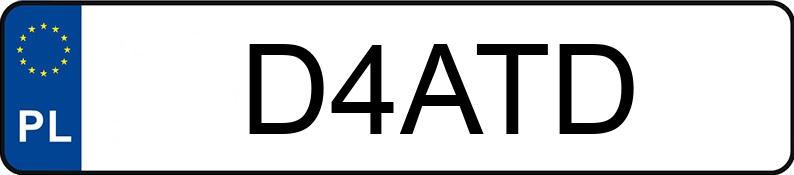 Numer rejestracyjny D4ATD posiada MERCEDES-BENZ GLA 180 MR`13 E6 X156 GLA 180 MR`13 E6 X156