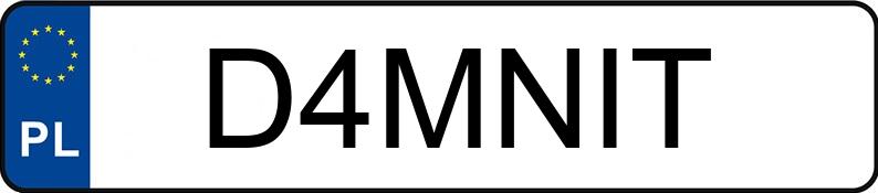 Numer rejestracyjny D4MNIT posiada LAND ROVER Range Rover Sport II 2.0 MR`18 E6 S