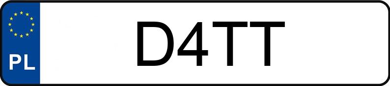 Numer rejestracyjny D4TT posiada JEEP WRANGLER Numer rejestracyjny D4TT posiada JEEP WRANGLER