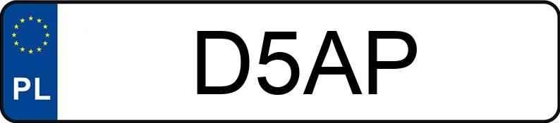 Numer rejestracyjny D5AP posiada AUDI A6 Avant Quattro 55 TFSI MR`18 E6 C8 S tronic