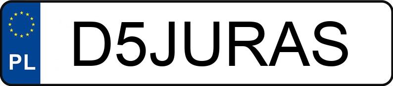 Numer rejestracyjny D5JURAS posiada BMW 530 D