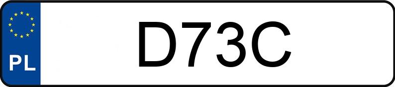 Numer rejestracyjny D73C posiada DODGE Charger MR`15 SXT Numer rejestracyjny D73C posiada DODGE Charger MR`15 SXT
