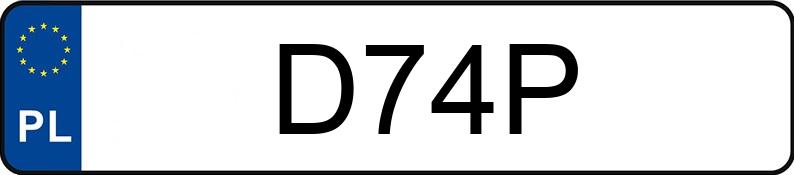 Numer rejestracyjny D74P posiada VOLKSWAGEN 181
