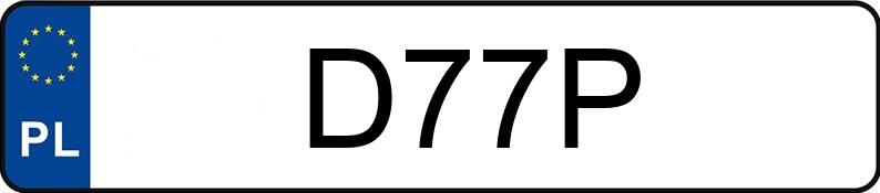 Numer rejestracyjny D77P posiada HONDA CR-V Numer rejestracyjny D77P posiada HONDA CR-V