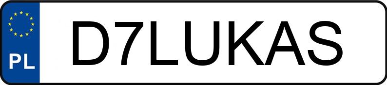 Numer rejestracyjny D7LUKAS posiada IVECO/POLMAR 35S18/PO