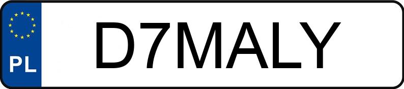 Numer rejestracyjny D7MALY posiada BMW 320 Cabrio CD MR`02 E4 E46