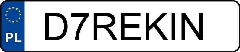 Numer rejestracyjny D7REKIN posiada ALFA ROMEO BRERA