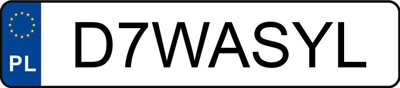 Numer rejestracyjny D7WASYL posiada BMW 750 IA Numer rejestracyjny D7WASYL posiada BMW 750 IA