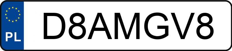 Numer rejestracyjny D8AMGV8 posiada MERCEDES-BENZ G 63 AMG MR`15 E6 463 G 63 AMG MR`15 E6 463