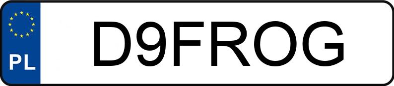 Numer rejestracyjny D9FROG posiada BMW 750D XDRIVE Numer rejestracyjny D9FROG posiada BMW 750D XDRIVE