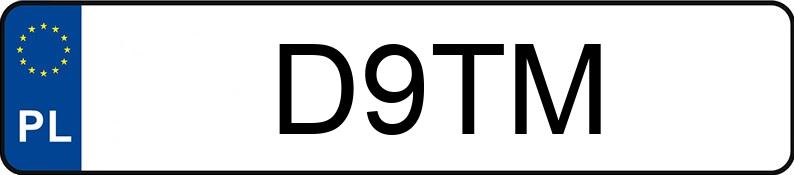 Numer rejestracyjny D9TM posiada MERCEDES-BENZ GLE 63 AMG Coupe MR`15 E6 C292 S 4Matic