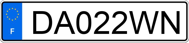 Numer rejestracyjny DA022WN posiada RENAULT MEGANE II