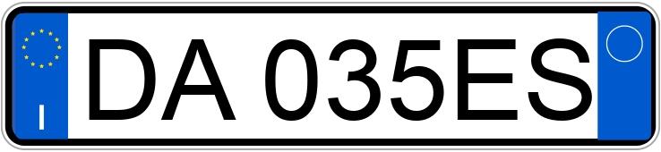 Numer rejestracyjny DA035ES posiada ALFA ROMEO 159