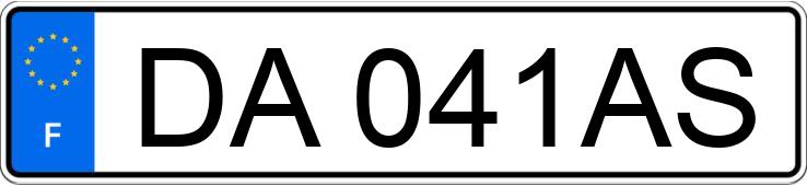 Numer rejestracyjny DA041AS posiada PEUGEOT 308