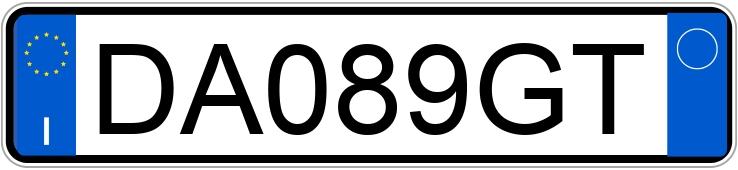 Numer rejestracyjny DA089GT posiada TOYOTA Yaris
