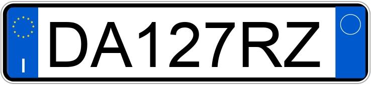 Numer rejestracyjny DA127RZ posiada FIAT Panda 2a serie Numer rejestracyjny DA127RZ posiada FIAT Panda 2a serie