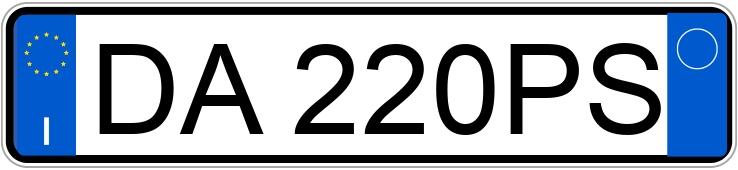 Numer rejestracyjny DA220PS posiada VOLKSWAGEN Golf 5a serie