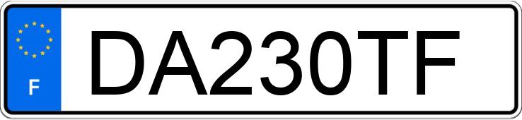 Numer rejestracyjny DA230TF posiada TOYOTA LITE ACE