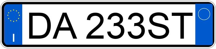 Numer rejestracyjny DA233ST posiada VOLKSWAGEN Polo 4a serie