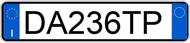 Numer rejestracyjny DA236TP posiada LANCIA Ypsilon