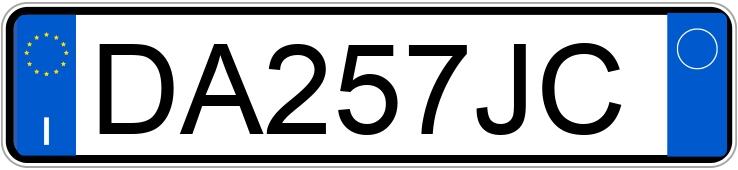 Numer rejestracyjny DA257JC posiada MERCEDES Classe A