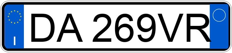 Numer rejestracyjny DA269VR posiada ALFA ROMEO 159