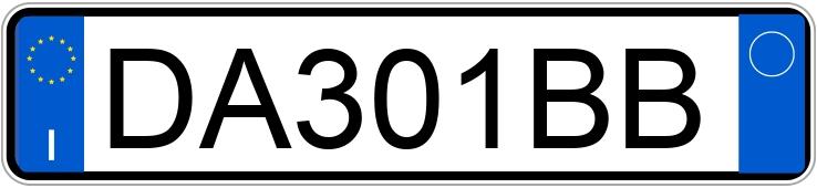 Numer rejestracyjny DA301BB posiada FIAT Panda 2a serie Numer rejestracyjny DA301BB posiada FIAT Panda 2a serie