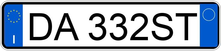 Numer rejestracyjny DA332ST posiada OPEL Agila 1a serie