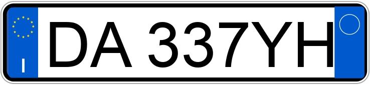 Numer rejestracyjny DA337YH posiada FIAT Panda 2a serie Numer rejestracyjny DA337YH posiada FIAT Panda 2a serie
