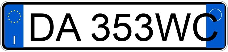 Numer rejestracyjny DA353WC posiada FIAT Grande Punto Numer rejestracyjny DA353WC posiada FIAT Grande Punto