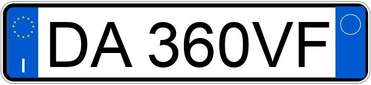 Numer rejestracyjny DA360VF posiada VOLKSWAGEN Polo 4a serie