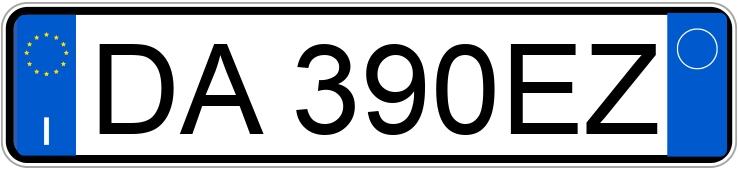 Numer rejestracyjny DA390EZ posiada TOYOTA Yaris 2a serie Numer rejestracyjny DA390EZ posiada TOYOTA Yaris 2a serie