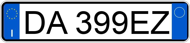 Numer rejestracyjny DA399EZ posiada BMW Serie 3 Numer rejestracyjny DA399EZ posiada BMW Serie 3