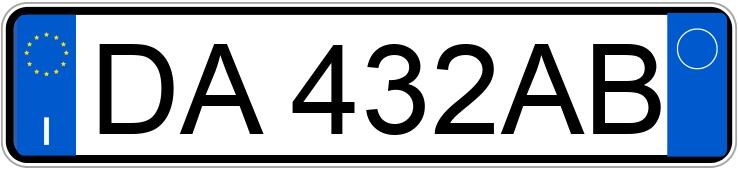 Numer rejestracyjny DA432AB posiada FIAT Punto 3a serie