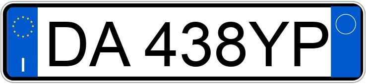 Numer rejestracyjny DA438YP posiada PEUGEOT 107