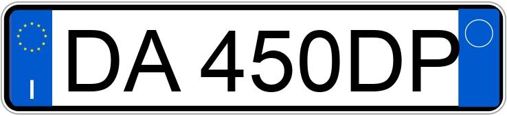 Numer rejestracyjny DA450DP posiada AUDI A3 2a serie Numer rejestracyjny DA450DP posiada AUDI A3 2a serie