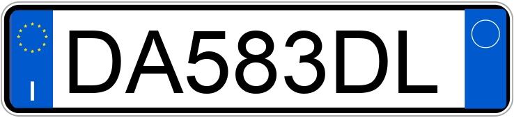 Numer rejestracyjny DA583DL posiada FIAT 600